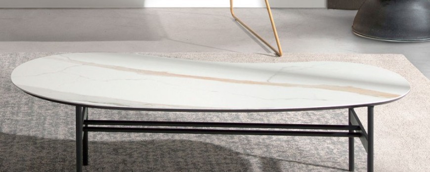 Mesas de salón de porcelánico: durabilidad y elegancia en una pieza